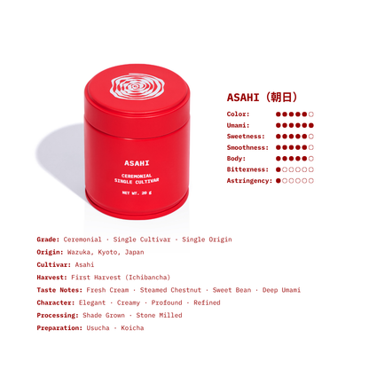 SO MATCHA ASAHI（あさひ）Ceremonial · Single Cultivar